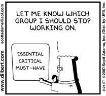 Prioritization cartoon